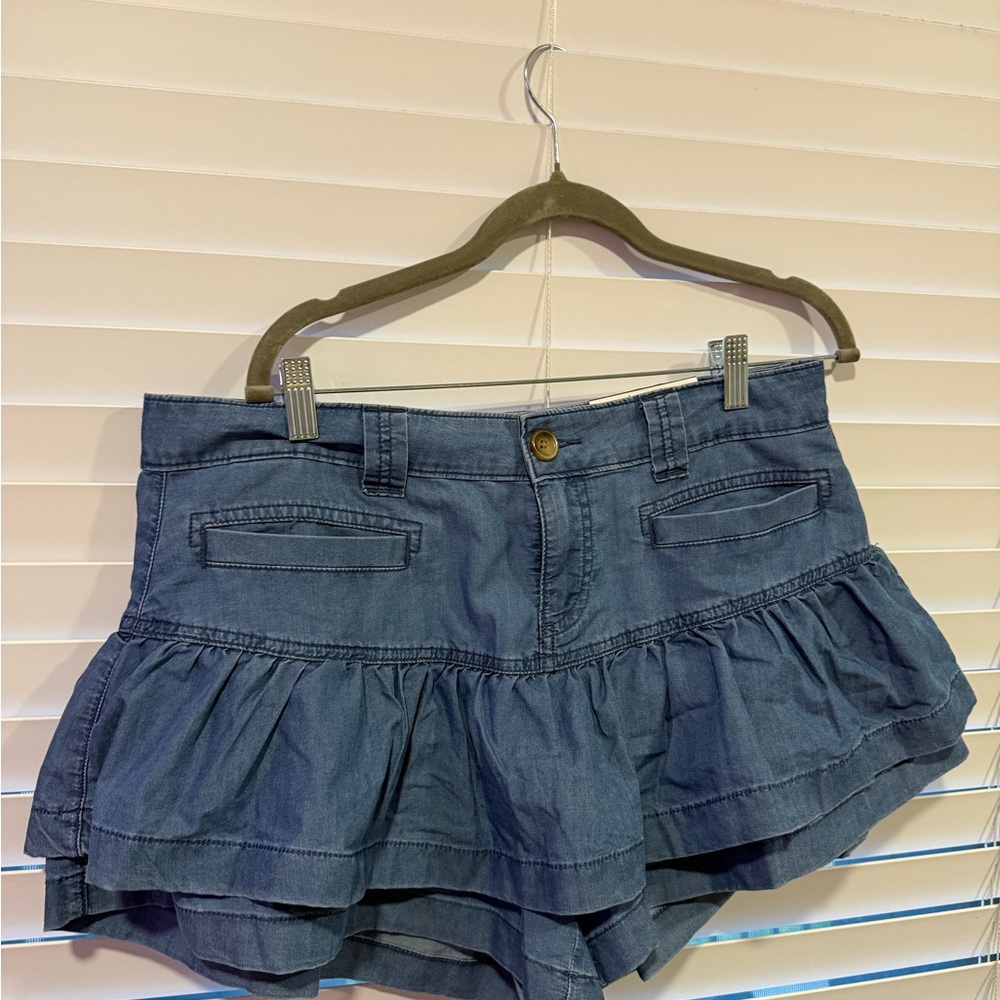 American Eagle Outfitters Denim Blue Skort